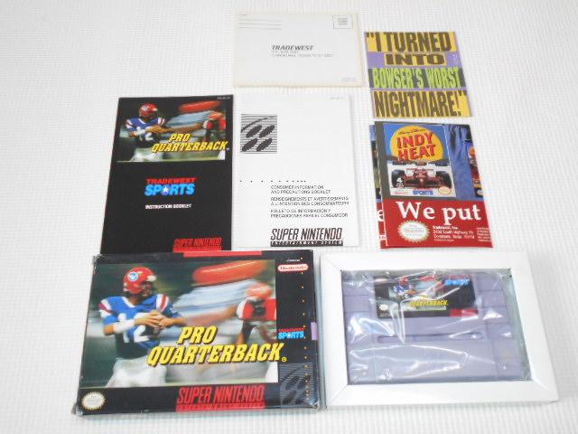 SFC★PRO QUARTERBACK SNES 海外版 ポスター付 SFC☆PRO QUARTERBACK SNES 海外版 ポスター付 端子清掃済み