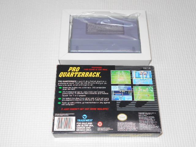 SFC☆PRO QUARTERBACK SNES 海外版 ポスター付 端子清掃済み