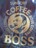 サントリー 缶コーヒー ボス BOSS 革 ボスジャン デザイン キーホルダー ストラップ ブラック