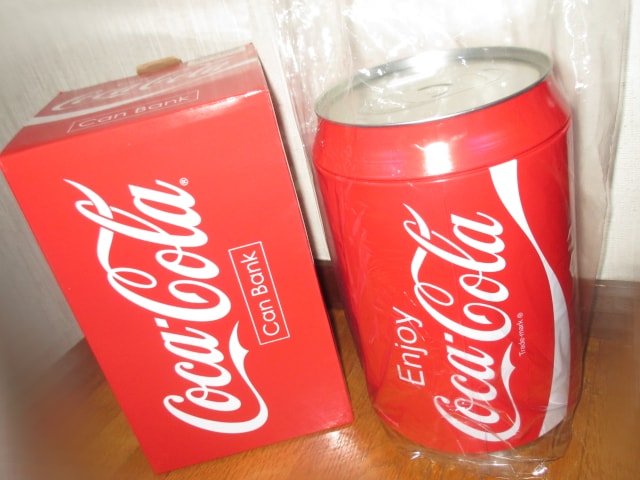 コカコーラカンバンク 未使用☆レア超BIGサイズ＊コカコーラ缶バンクver.2＊貯金箱