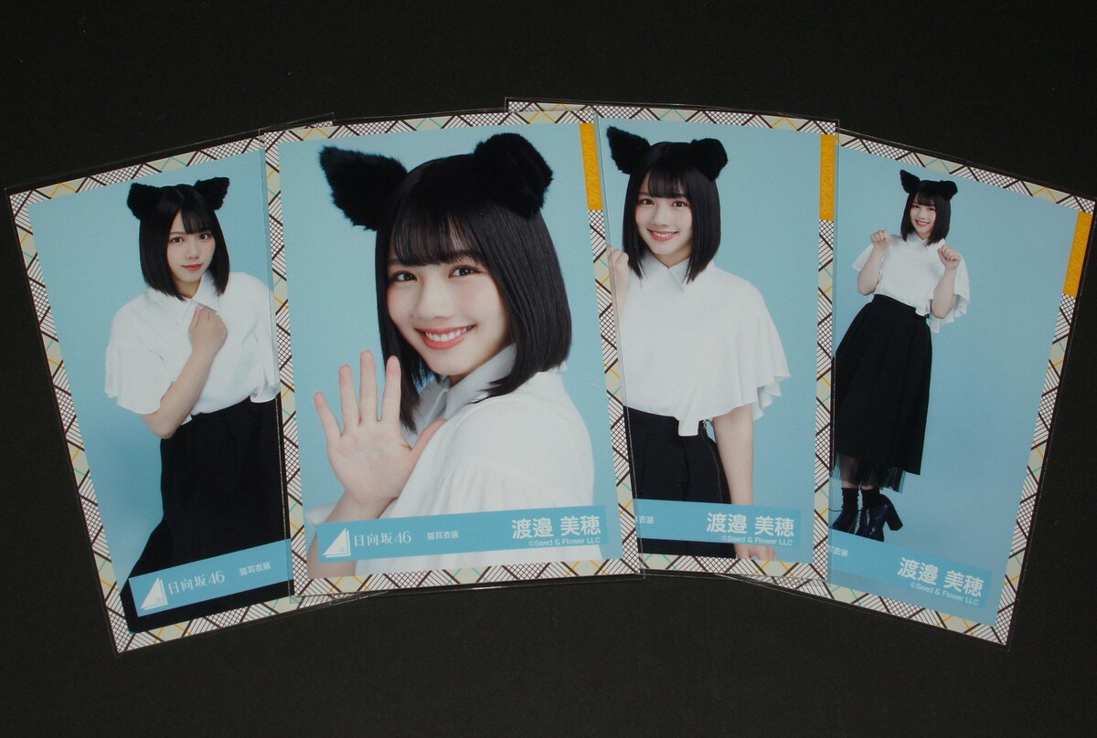 渡邉美穂 猫耳コンプ 日向坂46 生写真4枚コンプ 渡邉美穂 猫耳衣装:乃木坂46>写真