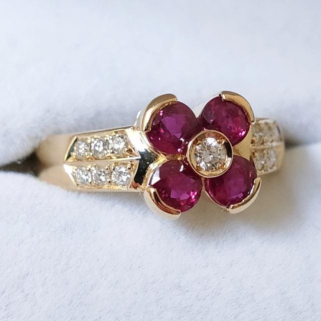 _Ch~r[ t[ O K18YG 0.93ct 0.16ct 5.2g  ANZT[/v 