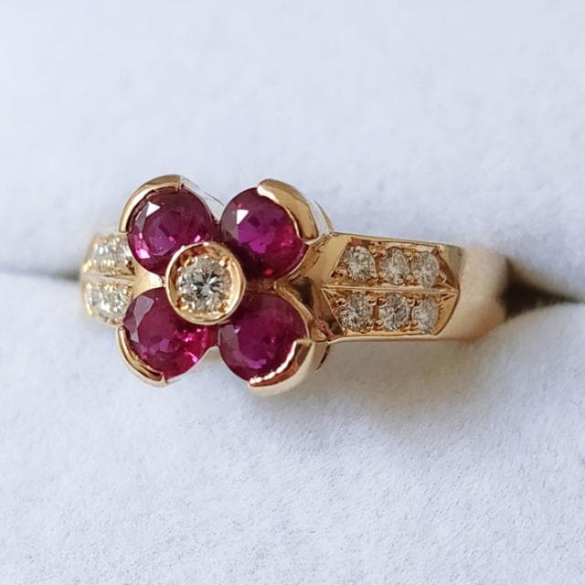 _Ch~r[ t[ O K18YG 0.93ct 0.16ct 5.2g  ANZT[/v 