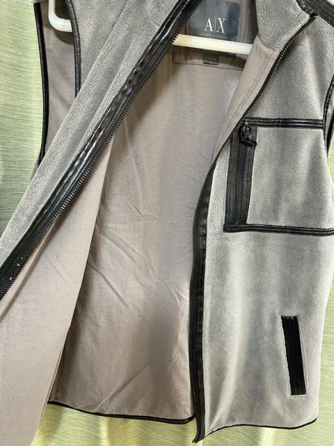 A/X ARMANI EXCHANGE アルマーニ ジップベスト フリース メンズ