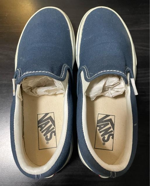 VANS V98CLA SLIP ON NAVY oY@Xb|@lCr[@22cm fB[X@AJW@XP{[@T[tn