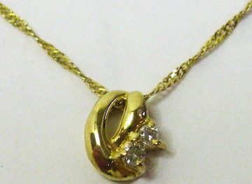 K18 18 XN[ lbNX _C2v` 0.02ct 38cm