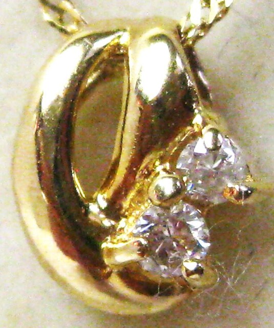 K18 18 XN[ lbNX _C2v` 0.02ct 38cm  ANZT[/v 