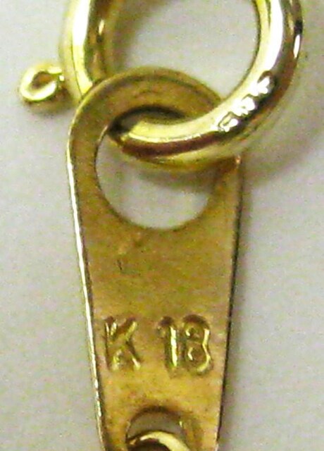 K18 18 XN[ lbNX _C2v` 0.02ct 38cm  ANZT[/v 