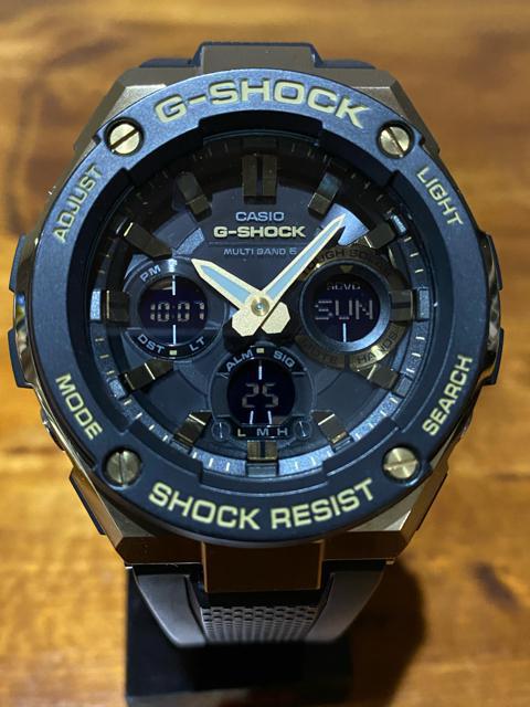 CASIO G-SHOCK GST-W100G カシオ Gショック 電波ソーラー 美品