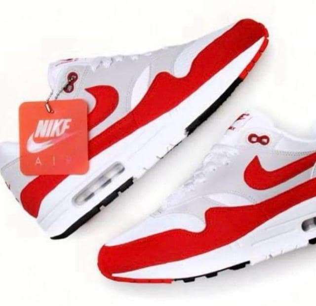 NIKE AIR MAX 1 ANNIVERSARY Red 2017 28.5cm iCL GA }bNX Ajo[T[   uh 