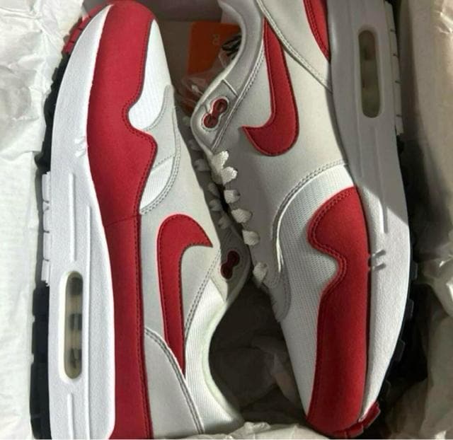 NIKE AIR MAX 1 ANNIVERSARY Red 2017 28.5cm iCL GA }bNX Ajo[T[  uh 