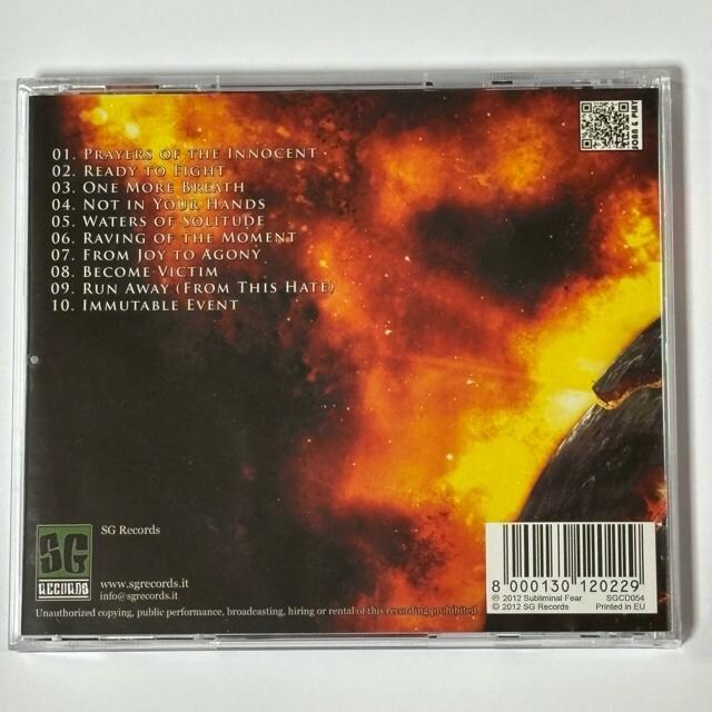 Subliminal Fear / One More Breath  CD/DVD/rfI 