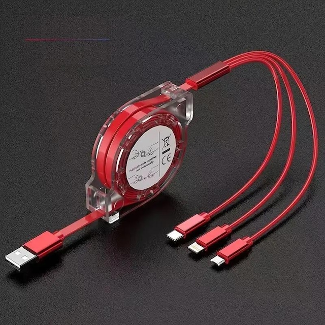 520~MFI 3-in-1 USB[dP[u   USBfoCXɑΉ郆jo[T|[^u[d bh 
