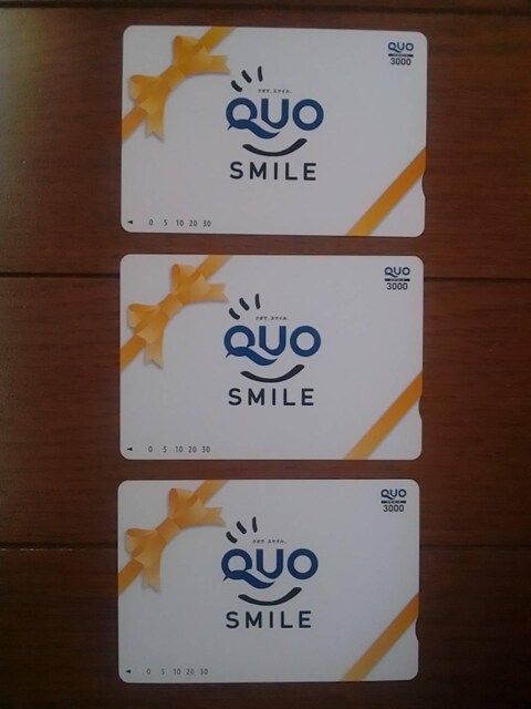 NI J[h QUO CARD 3,000~ 3   `Pbg/ 