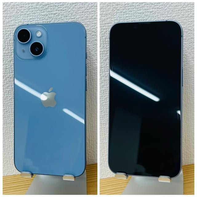 A 100% iPhone 14 128 GB SIMt[ u[ {  Ɠd/AV 
