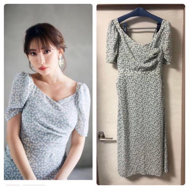 極美品】her lip to チェリーパターンワンピース M 23年製