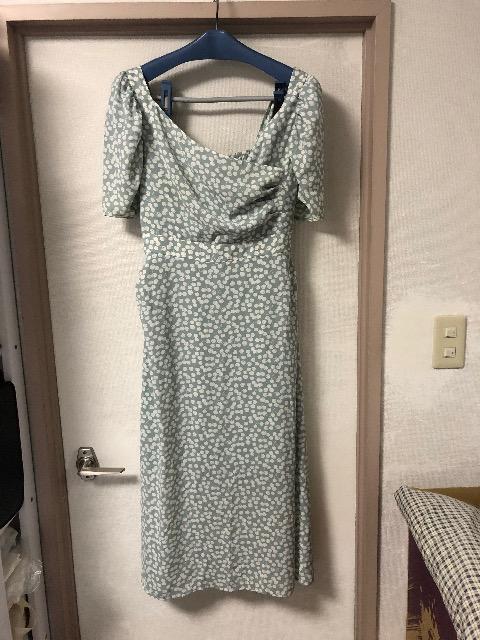 ハーリップトゥ チェリーパターン ワンピース M Her lip to】Cherry Pattern ワンピースローズウッド