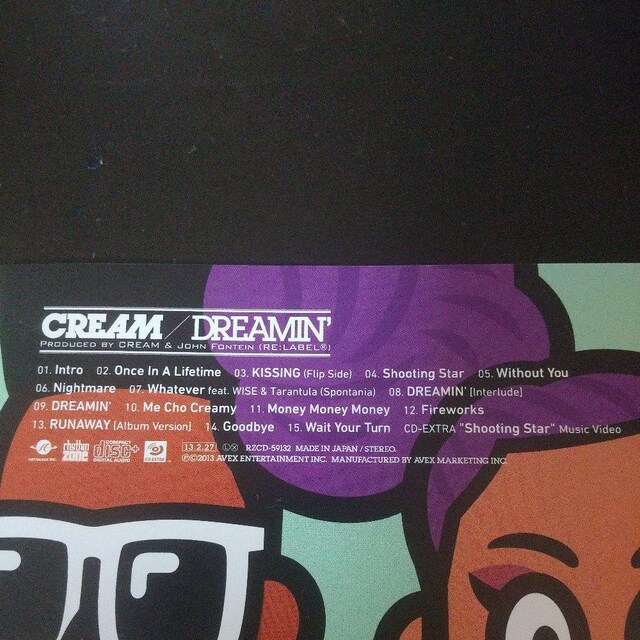 CREAMwDREAMIN'xMINAMI StaxxT WISE X|ejA  CD/DVD/rfI 