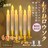 LEDロウソク 燭台付き 6本入 電池式 火を使わない 安心 安全 ろうそく ローソク 仏壇 仏前 高齢者 簡単 長時間 ゆらぎ