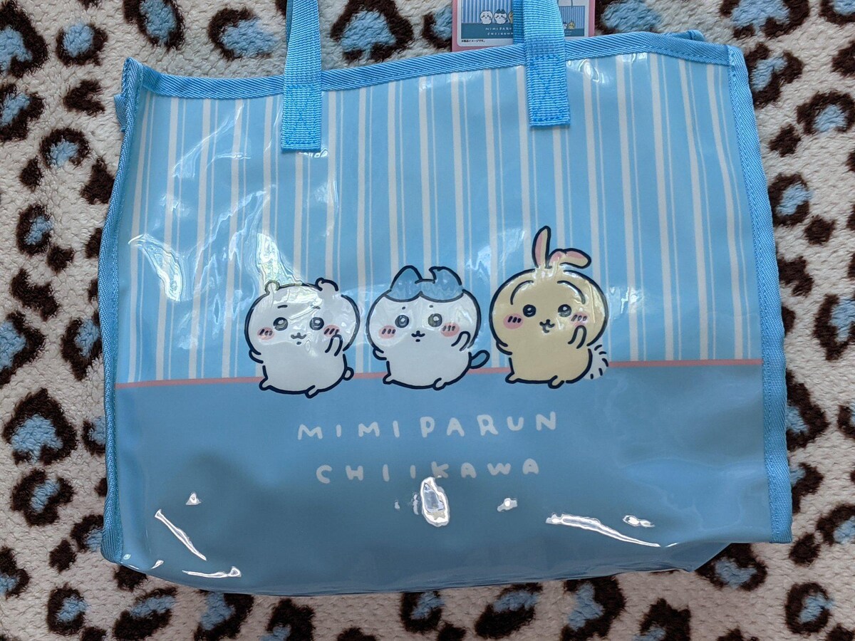 ちいかわ×しまむらコラボ スナップ付きタオル＆ビニールバッグ