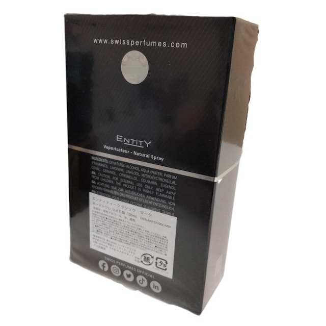ENTITY MARK De Eau De Toilette 100mlUAE  /RX/lC 