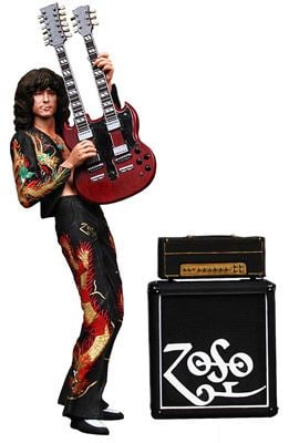 新規購入 NECA ジミー・ペイジ 7インチ アクションフィギュア Led ミュージシャン