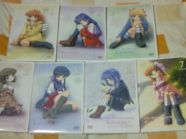 DVD TVアニメ Die Fernsehserie Kanon 全7巻 収納BOX付 東映版