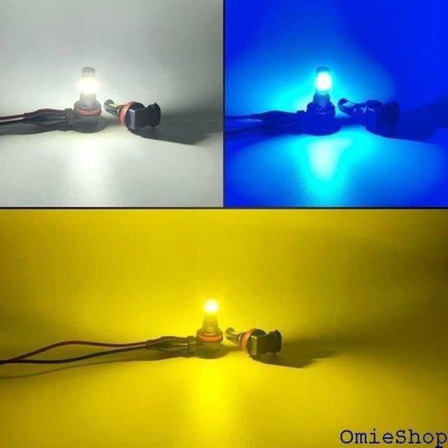 MAZERO H8 H11 H16 LED tHO t@X ̌^ 12V ԗp LEDCg 2 376  /oCN