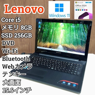 Lenovo Corei5 8GB SSD256GB Office2024 DVD Windows11 WebJ
