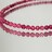 《bracelet》天然石マイカインストロベリー 多面カット アジャスター付き
