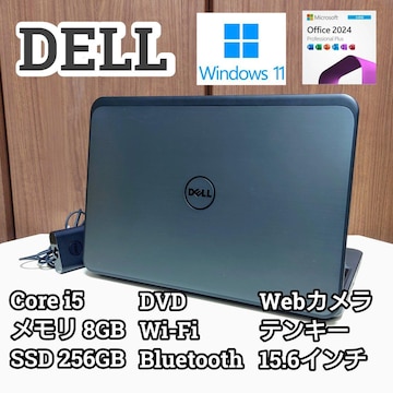 DELL Corei5 8GB ViSSD256GB DVD WebJ Windows11 Office2024