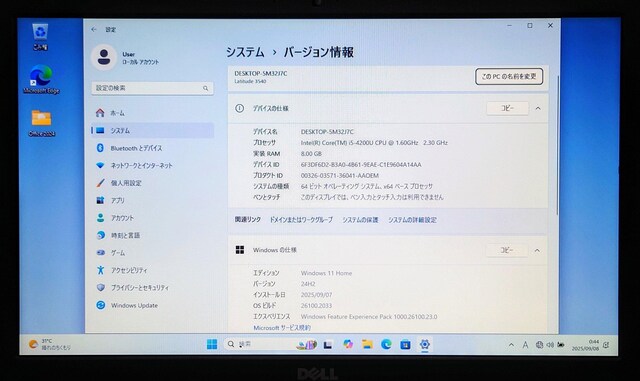 DELL Corei5 8GB ViSSD256GB DVD WebJ Windows11 Office2024  PC{/Ӌ@ 
