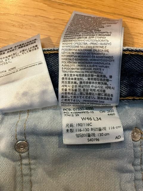 LEVIfS [oCX 550bNXfj 傫sizeW46 used  uh 