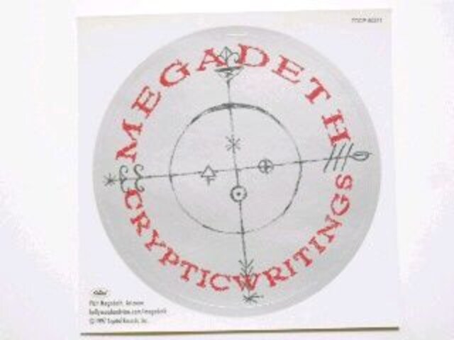 yMEGADETH/KfXzAosCRYPTIC WRITINGSt<Tt>  CD/DVD/rfI 