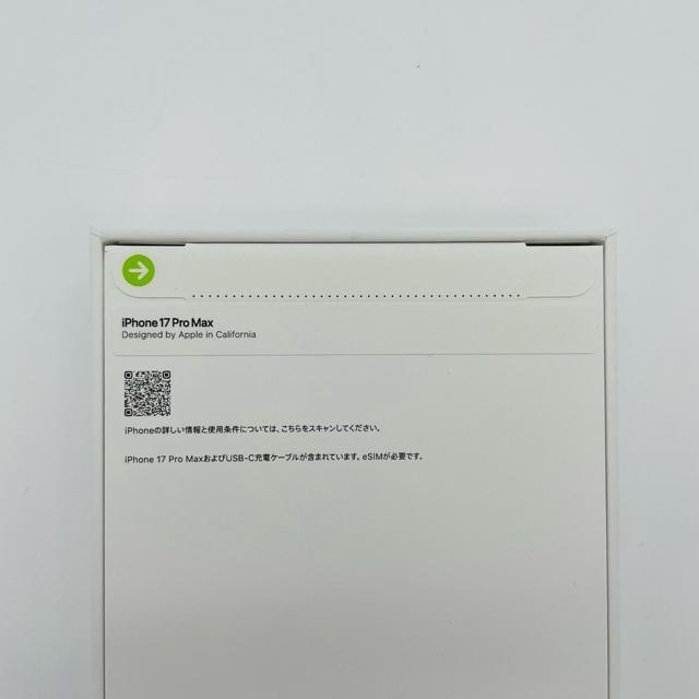 vZbgw J  iPhone 17 Pro Max 2TB SIMt[ u[ {  Ɠd/AV 