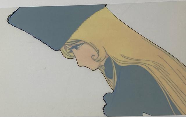 C75 銀河鉄道999セル画【メーテルの横顔】背景画付き:その他