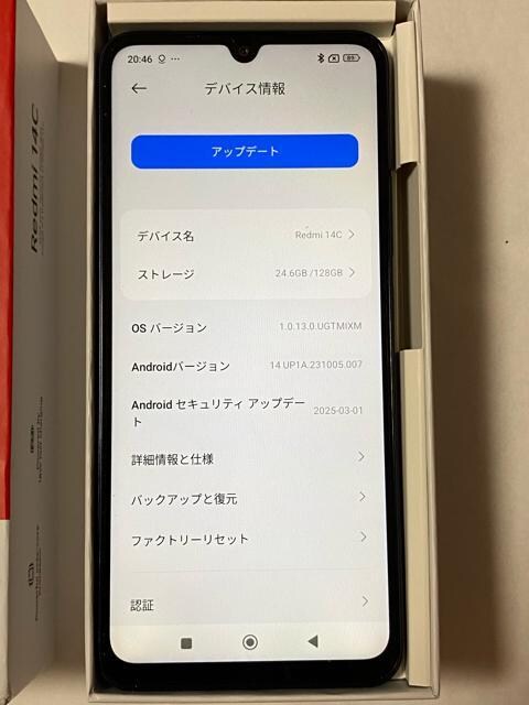 Xiaomi X}[gtH@Redmi 14C f2409BRN2CL  Ɠd/AV 