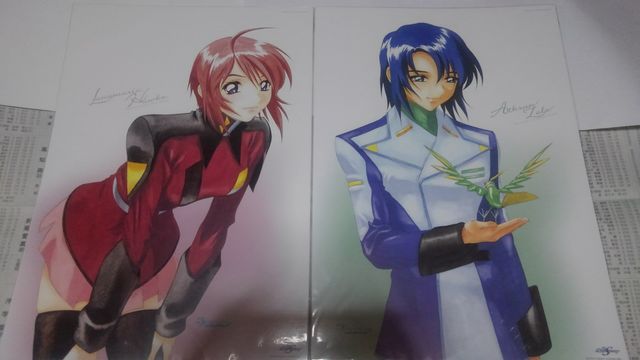 ガンダムSEED DESTINY　ミニポスター ➀未開封 ガンダム SEED DESTINY ミニポスター ホーク姉妹 2枚