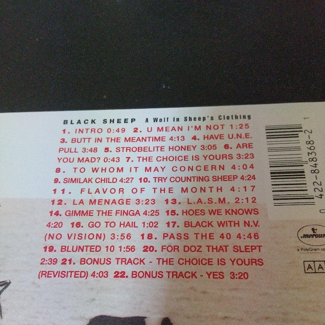 BLACK SHEEPwA Wolf In Sheep's Clothingx  CD/DVD/rfI 