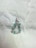 K18WG 天然 パライバトルマリン 0.3ct ダイヤモンド0.2ct レア グリーン