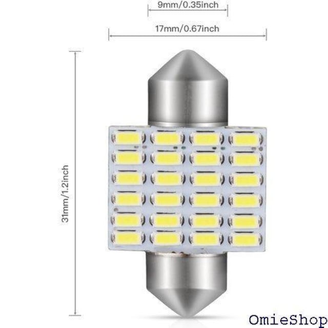 GOSMY T10 31mm LED 24A [ K-6500K 12V-24VΉ ԌΉ 2Zbg 102  /oCN