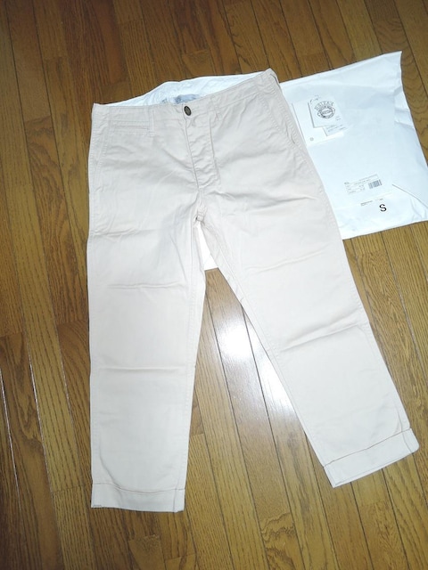 VISVIM rYr HIGHER-WATER CHINO S IVORY GIZA V`mpc BYB AC{[   uh 