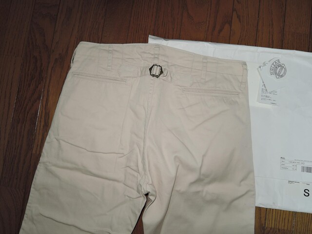 VISVIM rYr HIGHER-WATER CHINO S IVORY GIZA V`mpc BYB AC{[  uh 