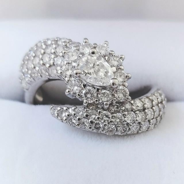 _Ch pF O Pt900 1.18ct 0.35ct 8.8g  ANZT[/v 