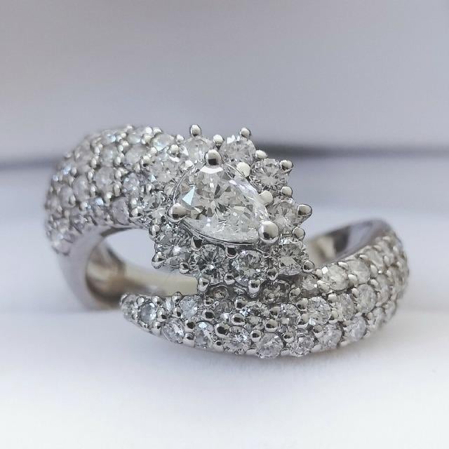 _Ch pF O Pt900 1.18ct 0.35ct 8.8g  ANZT[/v 