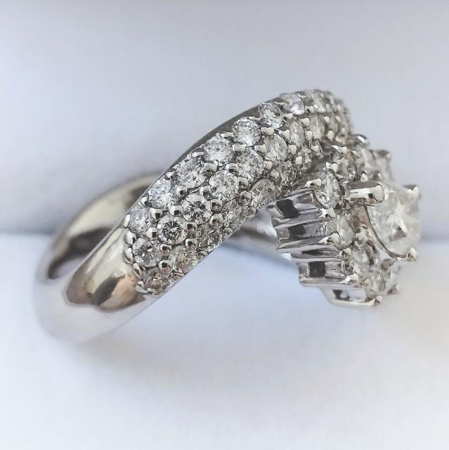 _Ch pF O Pt900 1.18ct 0.35ct 8.8g  ANZT[/v 