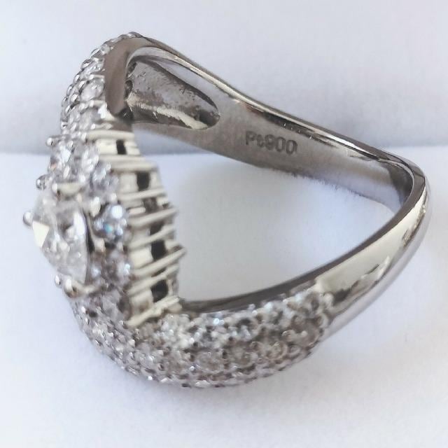 _Ch pF O Pt900 1.18ct 0.35ct 8.8g  ANZT[/v 