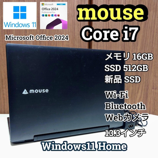 Mouse Computer Corei7 16GB SSD512GB  Windows11 Office2024 J   PC{/Ӌ@ 