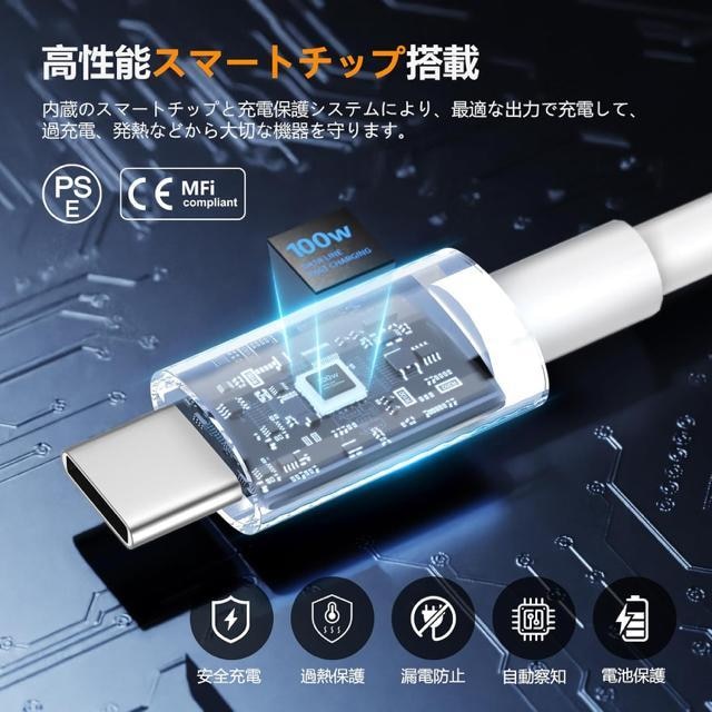 USB-CP[u 100W/5A PDΉ 3{Zbg ^Cvc P[u }[d f[^] fh~ ϋv  Ɠd/AV 