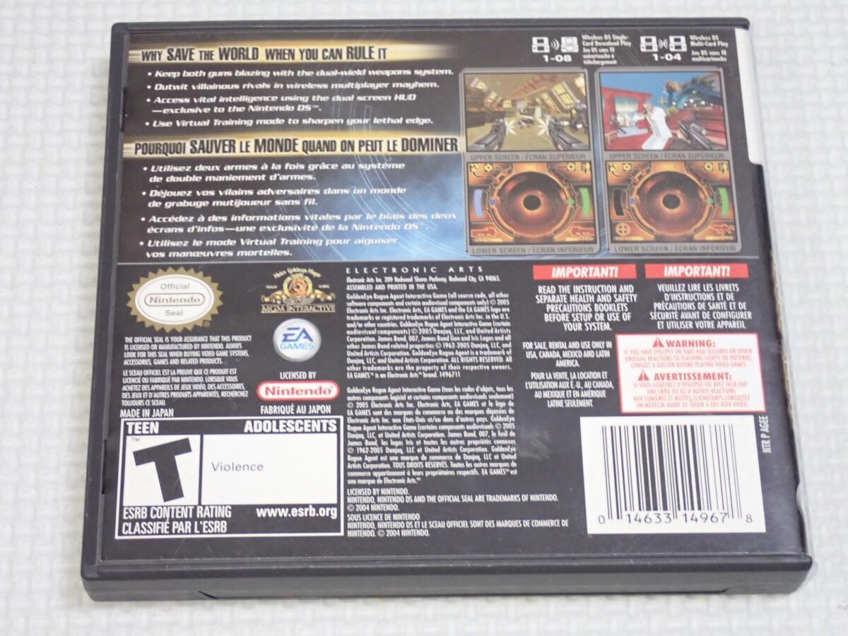 ニンテンドーDS - DS★GOLDENEYE ROGUE AGENT 海外版 北米版 GoldenEye: Rogue Agent [DS] - IGN